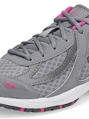 Ryka Women's Dash 3 Walking Shoe Size 7.5 wide Gray and Pink